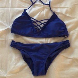 Blue bikini
